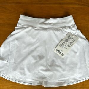 Lululemon lightweight high rise tennis skirt color white